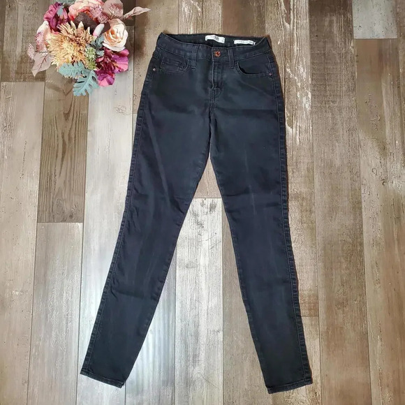 GUESS Los Angeles Power Curvy Mid Jean Size 25 Black NWOT - Picture 7 of 12
